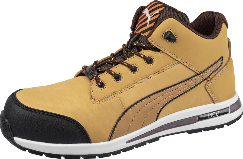 Buty Puma Dash Wheat Miid S3 63.318.0 z widocznym oznaczeniem technologii IdCell na podeszwie