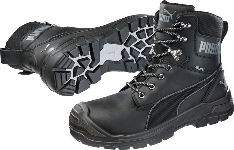 Buty Puma Conquest Blk Ctx High S3 prezentacja podeszwy i cholewki