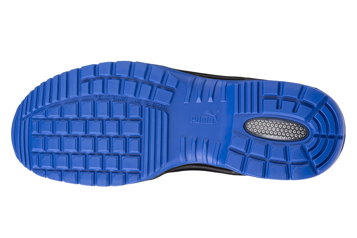 Puma Krypton Blue Low S3S – niebieska podeszwa z bieżnikiem naturalFLEXMOTION