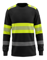Koszulka robocza Ricolong czarno-żółta Hi-Vis - M