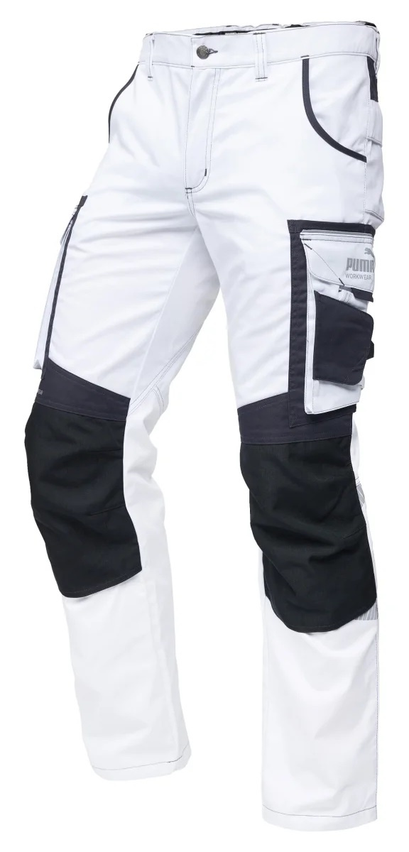 Spodnie Precision Puma Workwear 30-1170 white - 46