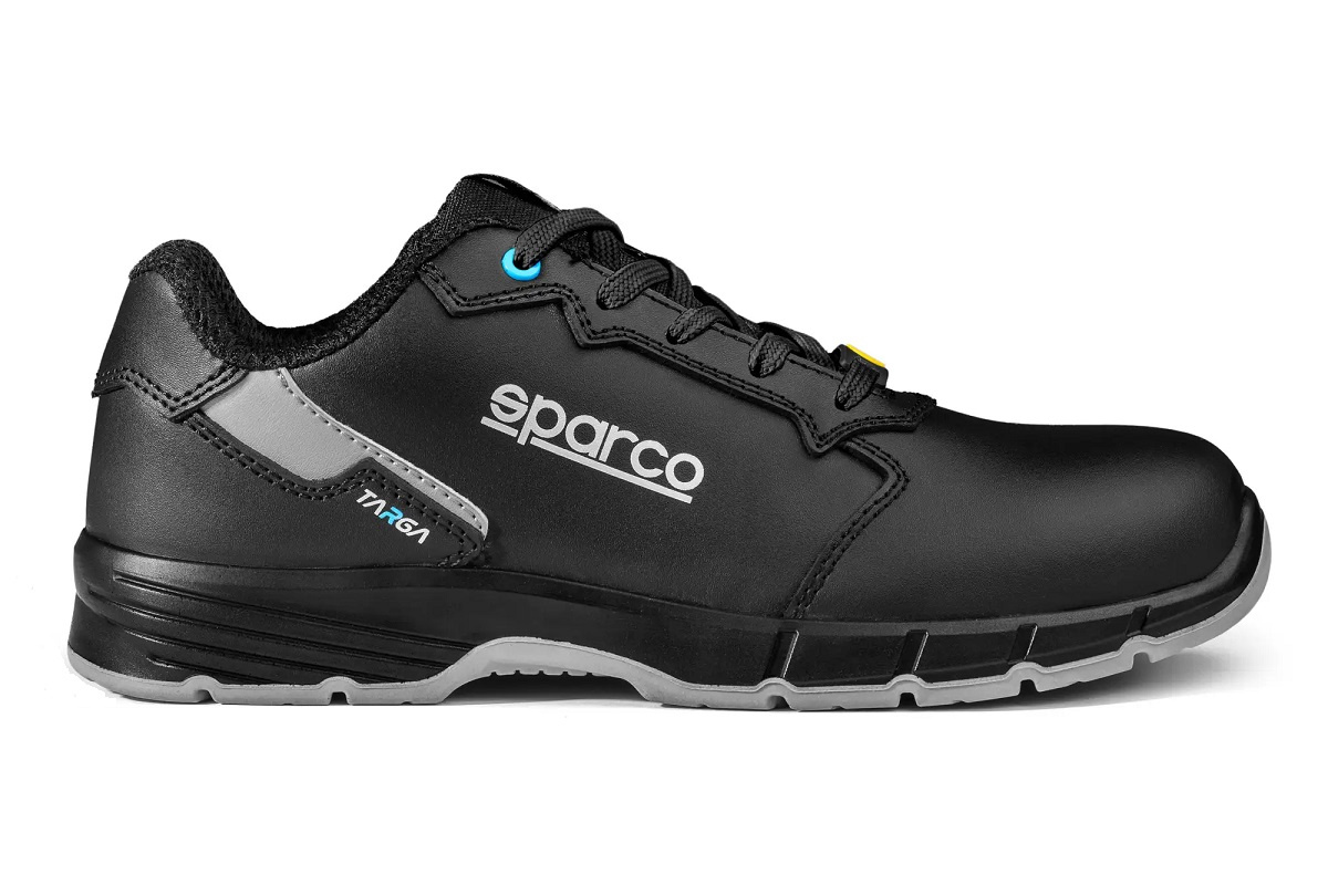 Buty Sparco Targa Sandro S3S BTB0011BOK110 41 czarne półbuty robocze widok z boku