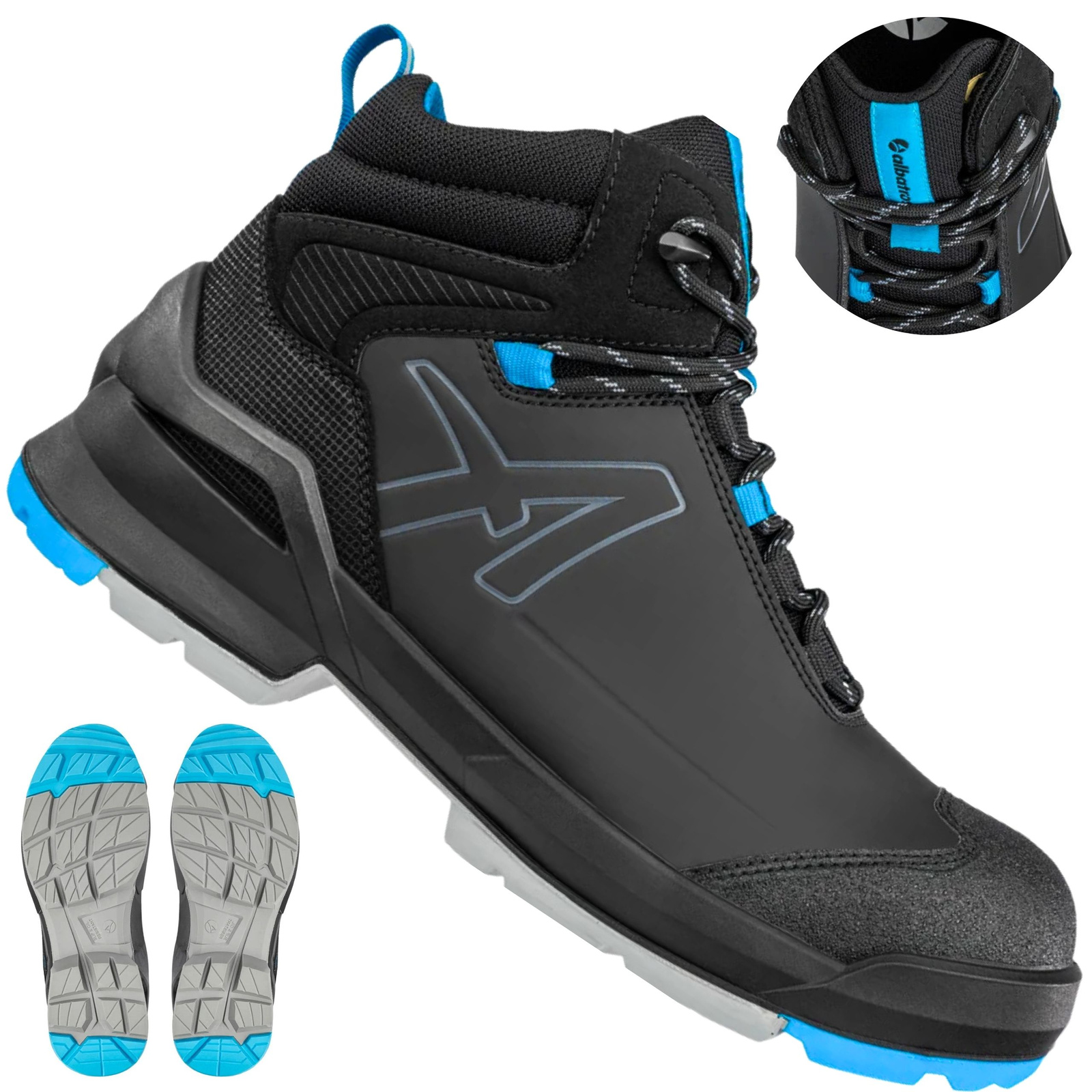 Buty robocze Albatros Taraval S3L z profilu na jasnym tle