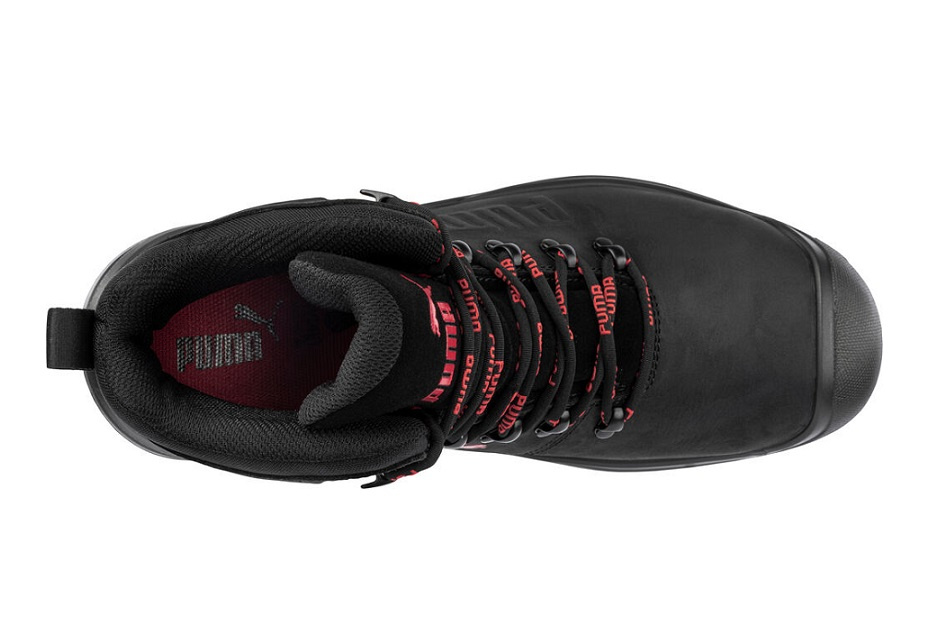 Wnętrze i system amortyzacji iQ.CELL w trzewikach Puma Iron HD Mid S3S