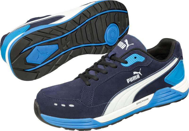 Buty Puma Airtwist Blue Low S3 64.462.0 widok z góry i z boku