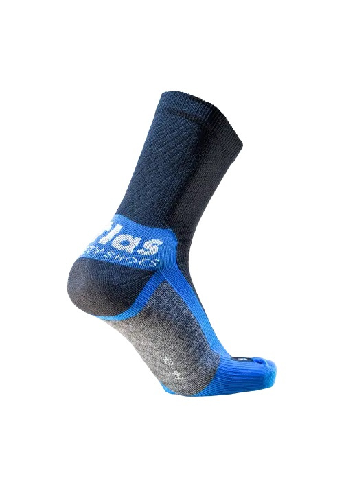 Skarpety Atlas Performance 160520 35-38 w ujęciu bocznym pokazujące strefę pięty i podeszwy