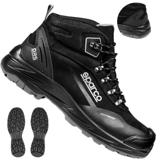 Sparco Goodwood Dell S7S BTB0014BOK010 44 – widok całej konstrukcji buta wraz z podeszwą