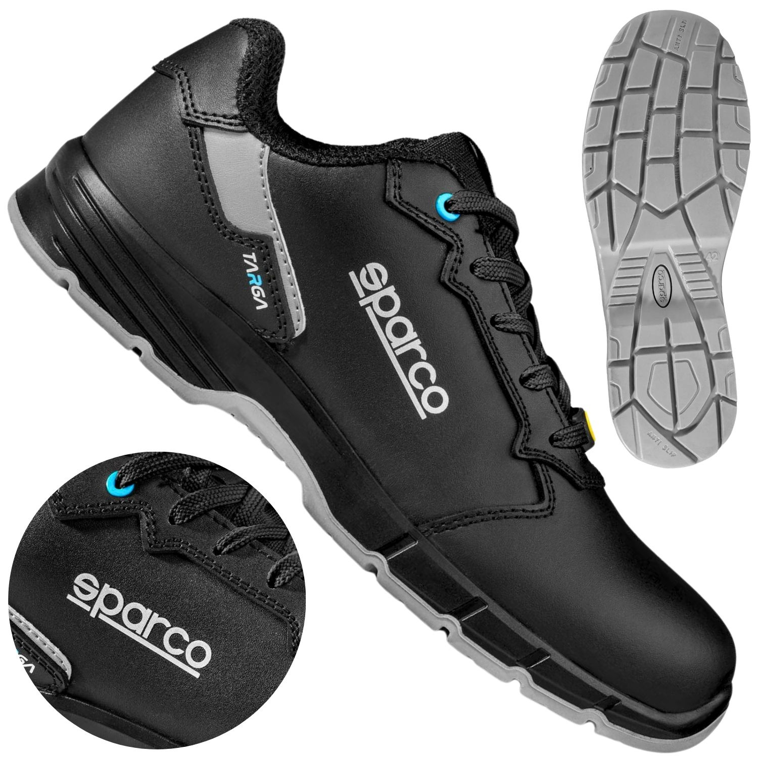 Buty Sparco Targa Sandro S3S BTB0011BOK110 41 różne ujęcia cholewki i podeszwy