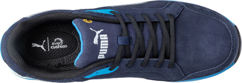 Buty ochronne Puma Airtwist Blue Low S3 w kolorze granatowo-niebieskim widok z boku