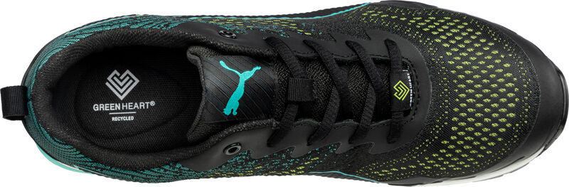 Buty Puma Vivid Gh Low S1P 64.305.0 - widok z boku i od spodu, prezentacja cholewki i podeszwy