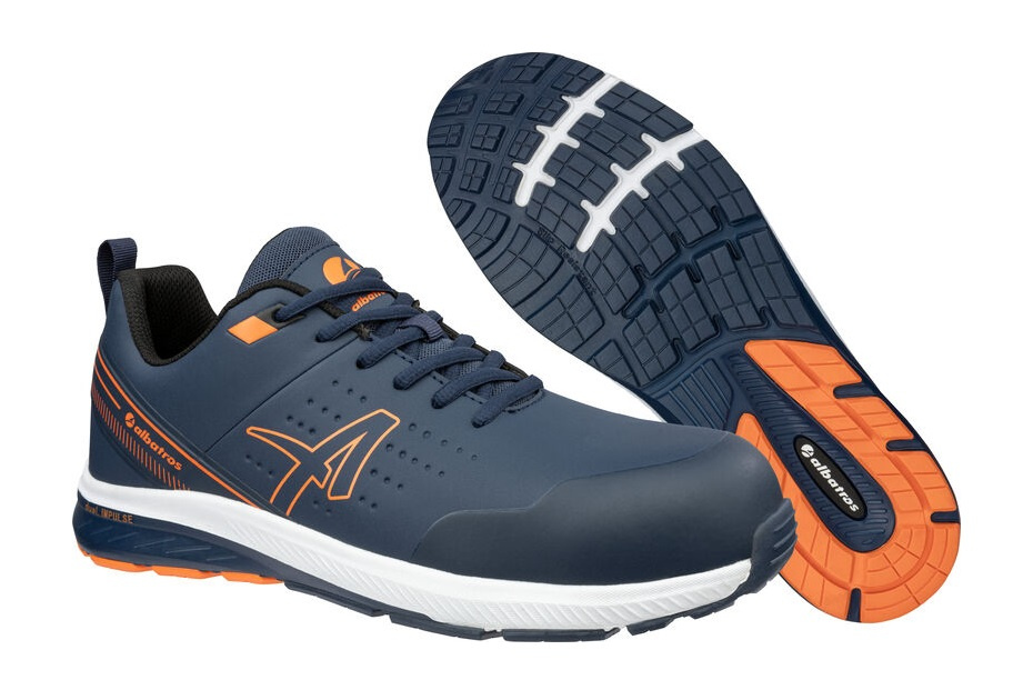 Buty robocze Albatros Vigor Blue S3S z widoczną podeszwą zewnętrzną
