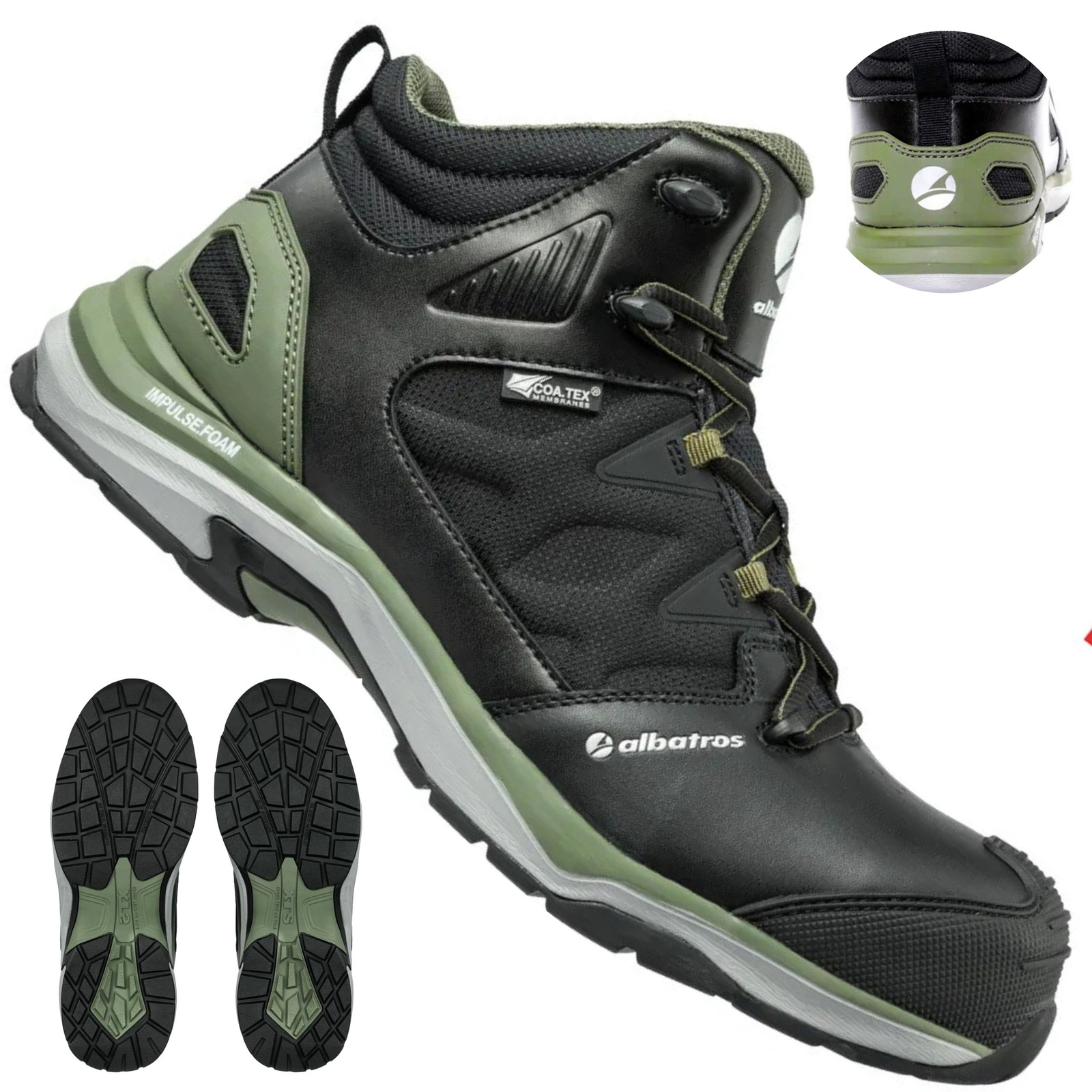 Zestaw ujęć butów Albatros Ultratrail Olive S3