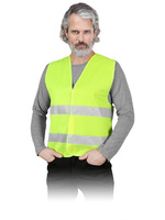 Kamizelka ostrzegawcza odblaskowa żółta - XL