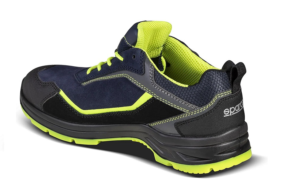 Buty Sparco Indy Baltimora S3 widok z tyłu z zaznaczonym zapiętkiem i cholewką