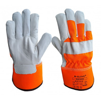 Rękawice skórzane ocieplane Rigger Winter orange