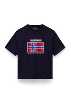 T-shirt kids Napapijri S-Sella Blu Marine - 10