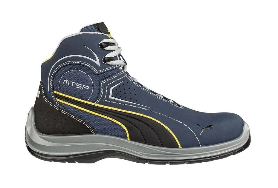 Buty Puma Touring Blue Mid SB 63.263.0 rozmiar 42 widok boczny z podwyższoną cholewką