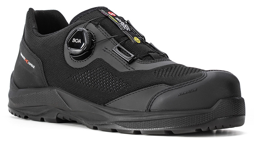 Buty robocze Sixton Xeno Boa – różne ujęcia i logo systemu BOA