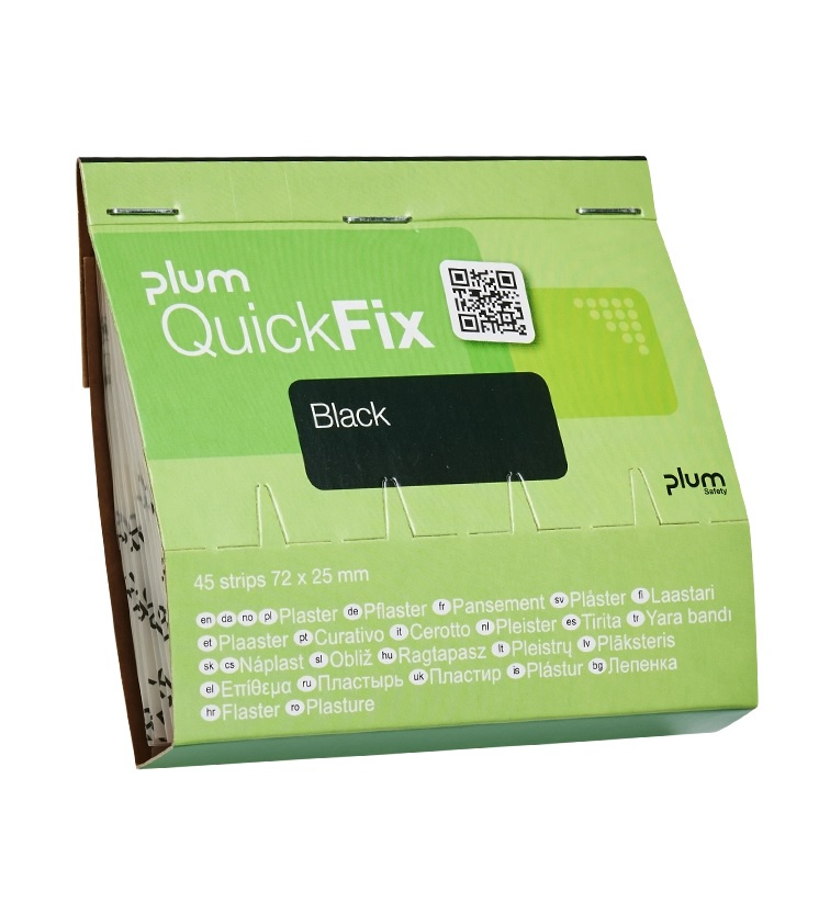 Plum QuickFix plastry Black czarne 45szt 5522