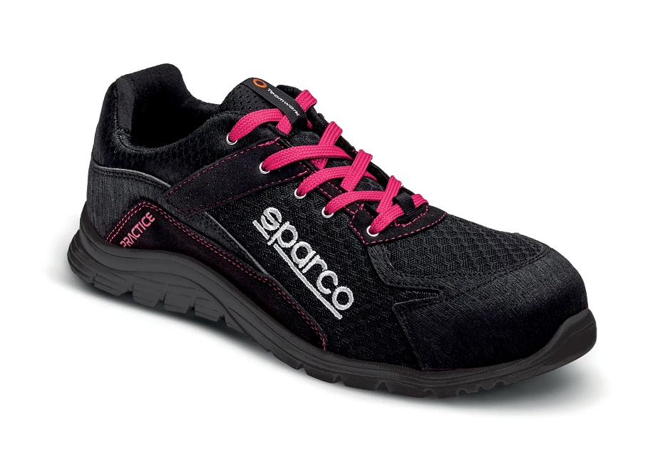 Buty ochronne Sparco Practice 07517 NRFU S1P - widok z przodu i z boku, podnosek kompozytowy